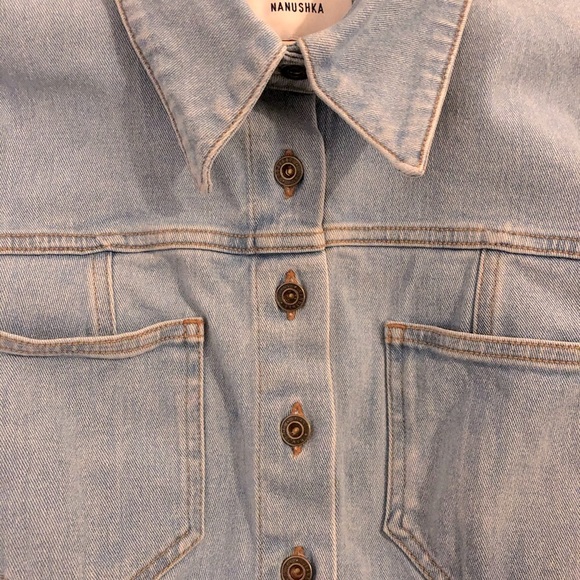 Nanushka S denim shirt jacket - Picture 6 of 7
